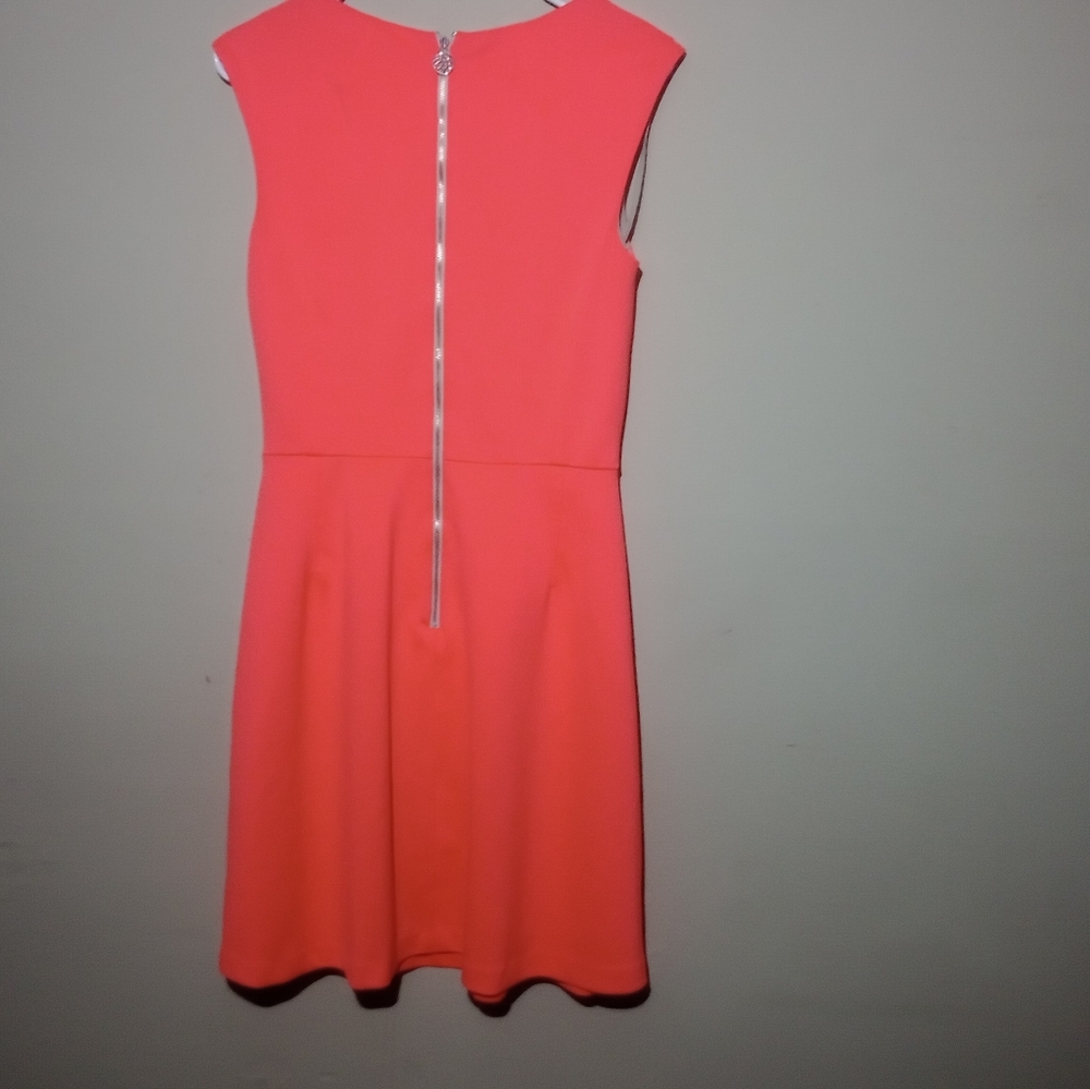 ANTONIO MELANI Vibrant Coral Mini Dress - Picture 4 of 4
